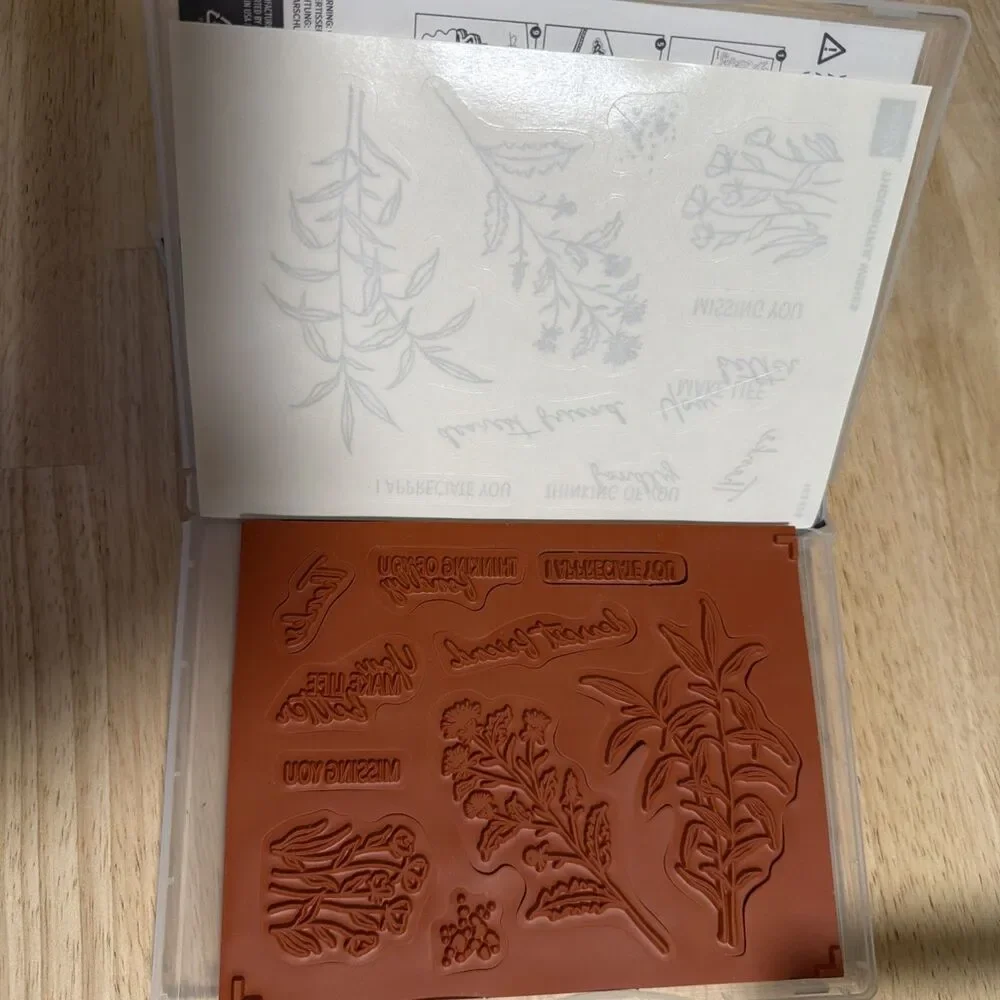 Stampin' Up! Thoughtful Wishes Stamp Set & Dies Bundle greenergy sentiments